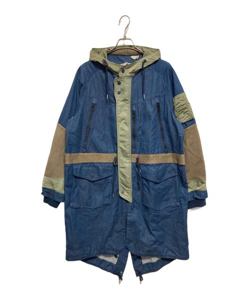 LEVI'S（リーバイス）LEVI'S (リーバイス) WHITE MOUNTAINEERING (ホワイトマウンテ二アニング) フーデッドコート インディゴ サイズ:Mの古着・服飾アイテム