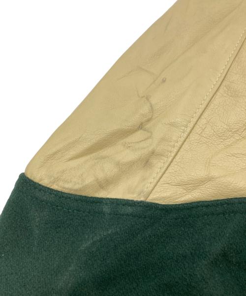 Holloway（ホロウェイ）Holloway (ホロウェイ) 00’Sスタジャン グリーン サイズ:Lの古着・服飾アイテム