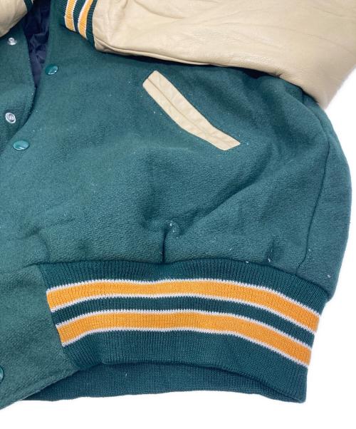 Holloway（ホロウェイ）Holloway (ホロウェイ) 00’Sスタジャン グリーン サイズ:Lの古着・服飾アイテム