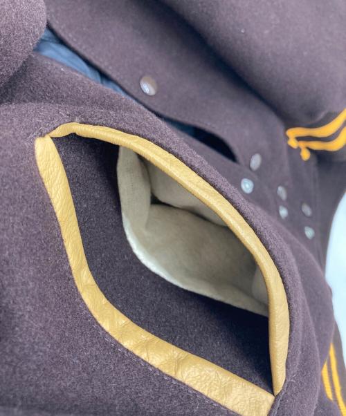 Holloway（ホロウェイ）Holloway (ホロウェイ) 00’Sスタジャン ブラウン サイズ:Lの古着・服飾アイテム