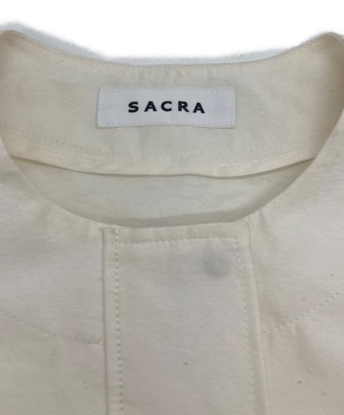 SACRA（サクラ）SACRA (サクラ) CO/PE TUMBLER FINISH GILET アイボリー サイズ:38の古着・服飾アイテム