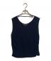 Conte（コンテ）の古着「バックVネック ノースリーブニット」｜ネイビー
