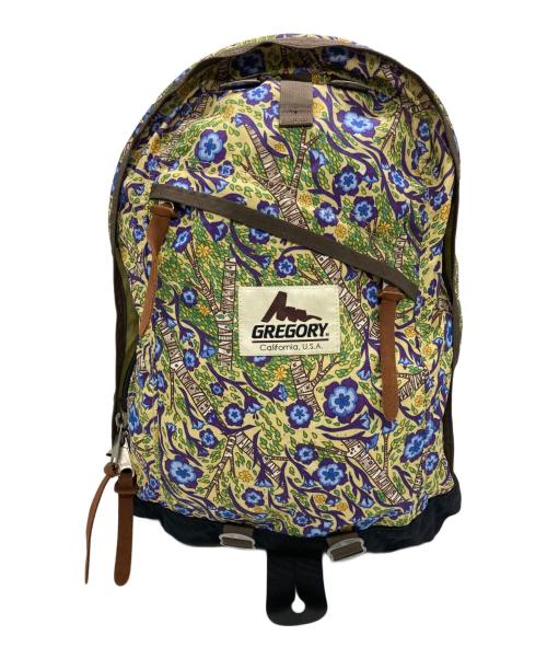 GREGORY（グレゴリー）GREGORY (グレゴリー) 花柄バックパック イエローの古着・服飾アイテム