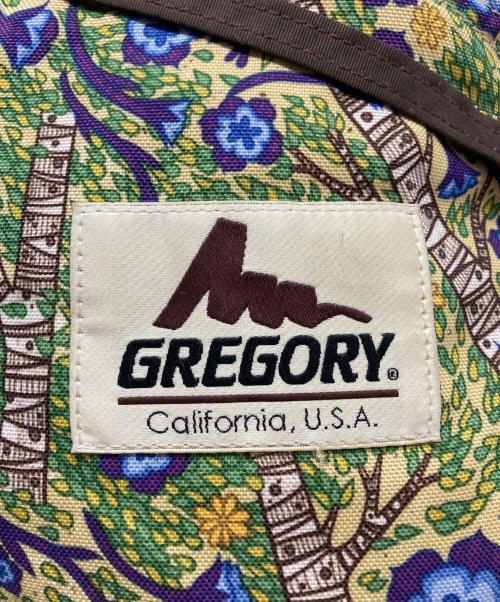 GREGORY（グレゴリー）GREGORY (グレゴリー) 花柄バックパック イエローの古着・服飾アイテム