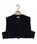 HYKEハイク）の古着「クルーネッククロップトップ」｜ブラック