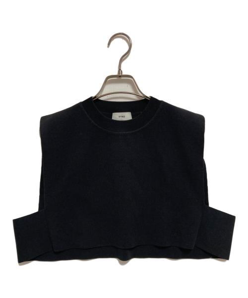 HYKE（ハイク）HYKE (ハイク) クルーネッククロップトップ ブラック サイズ:なし(下記参照)の古着・服飾アイテム