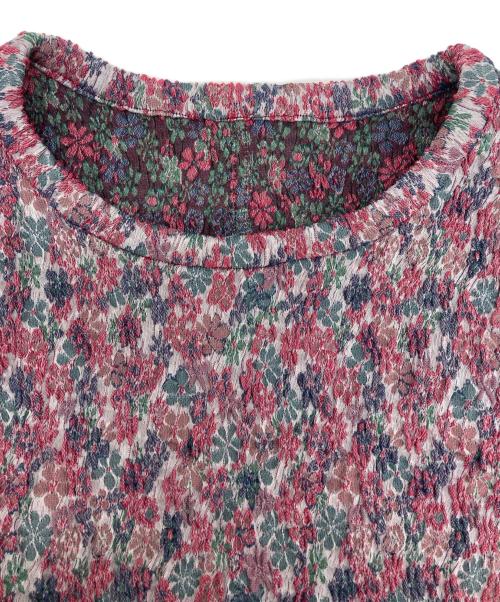 BACCA（バッカ）BACCA (バッカ) フラワージャガード ストレッチタンクトップ ピンク サイズ:36の古着・服飾アイテム