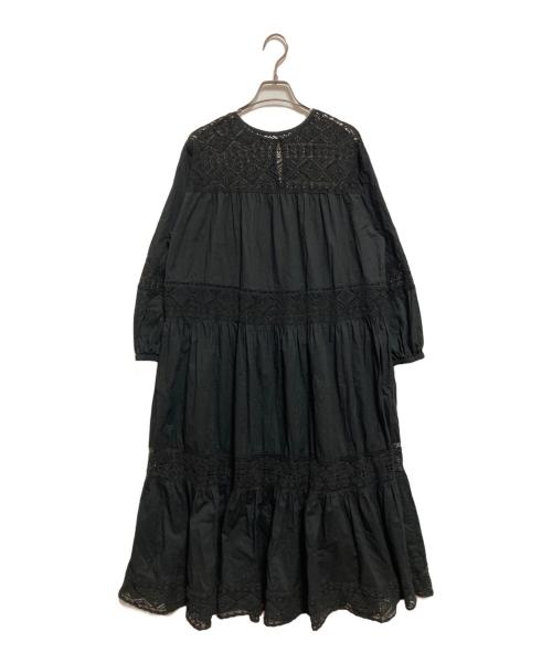 Spick and Span（スピック＆スパン）Spick and Span (スピックアンドスパン) HYUレースギャザーワンピース ブラック サイズ:なし(下記参照)の古着・服飾アイテム