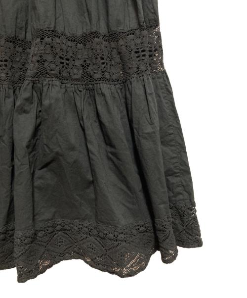 Spick and Span（スピック＆スパン）Spick and Span (スピックアンドスパン) HYUレースギャザーワンピース ブラック サイズ:なし(下記参照)の古着・服飾アイテム