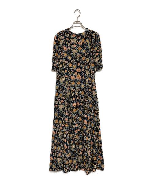 THE SHINZONE（ザ シンゾーン）THE SHINZONE (ザ シンゾーン) ORIENTAL FLOWER DRESS ネイビー サイズ:36の古着・服飾アイテム