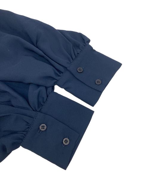 anuans（アニュアンス）anuans (アニュアンス) バルーンスリーブニットドッキングワンピース ネイビー サイズ:F 未使用品の古着・服飾アイテム