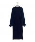 anuans（アニュアンス）の古着「バルーンスリーブニットドッキングワンピース」｜ネイビー