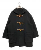MARGARET HOWELLマーガレットハウエル）の古着「丸襟ダッフルコート」｜ブラック
