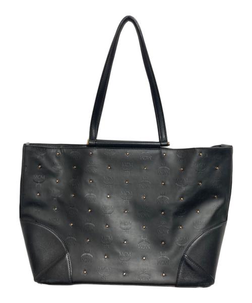 MCM（エムシーエム）MCM (エムシーエム) スタッズトートバッグ ブラックの古着・服飾アイテム