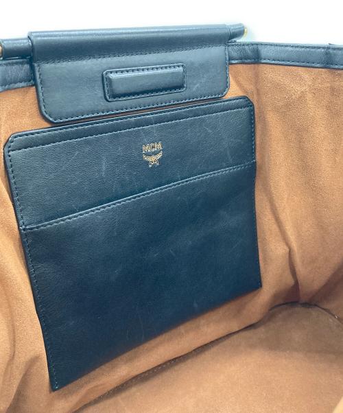 MCM（エムシーエム）MCM (エムシーエム) スタッズトートバッグ ブラックの古着・服飾アイテム