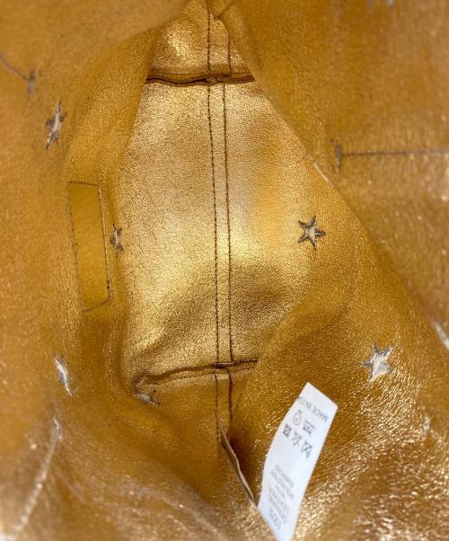 NUR DONATELLA LUCCHI（ヌールドナテッラルッキ）NUR DONATELLA LUCCHI (ヌールドナテッラルッキ) ハンドバッグ ゴールドの古着・服飾アイテム