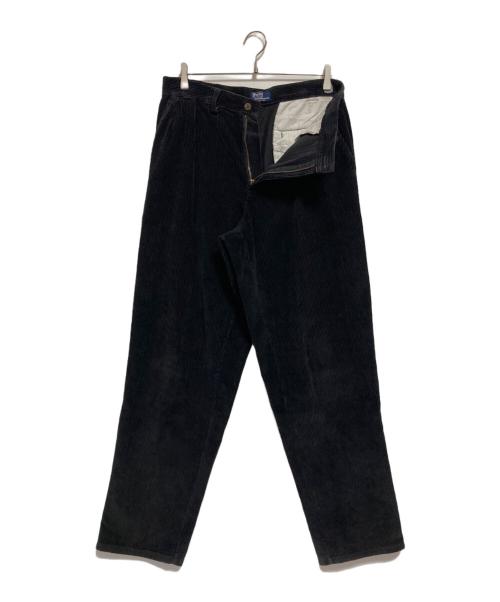 POLO RALPH LAUREN（ポロ・ラルフローレン）POLO RALPH LAUREN (ポロ・ラルフローレン) 90’Sコーデュロイワイドパンツ ブラック サイズ:SIZE W29の古着・服飾アイテム