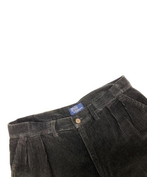 POLO RALPH LAUREN（ポロ・ラルフローレン）POLO RALPH LAUREN (ポロ・ラルフローレン) 90’Sコーデュロイワイドパンツ ブラック サイズ:SIZE W29の古着・服飾アイテム