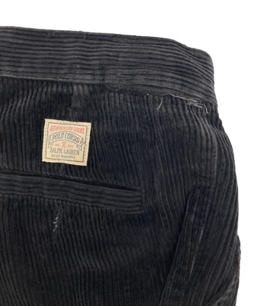 POLO RALPH LAUREN（ポロ・ラルフローレン）POLO RALPH LAUREN (ポロ・ラルフローレン) 90’Sコーデュロイワイドパンツ ブラック サイズ:SIZE W29の古着・服飾アイテム