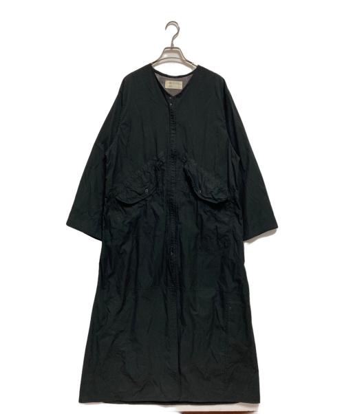 77circa（ナナナナサーカ）77circa (ナナナナサーカ) ノーカラーコート ブラック サイズ:-の古着・服飾アイテム
