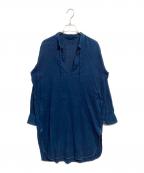 45Rフォーティファイブ・アール）の古着「インディゴ染めスキッパーシャツワンピース」｜インディゴ
