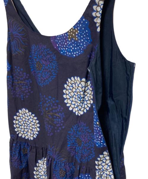 marimekko（マリメッコ）marimekko (マリメッコ) RIUTTAワンピース ネイビー サイズ:36の古着・服飾アイテム