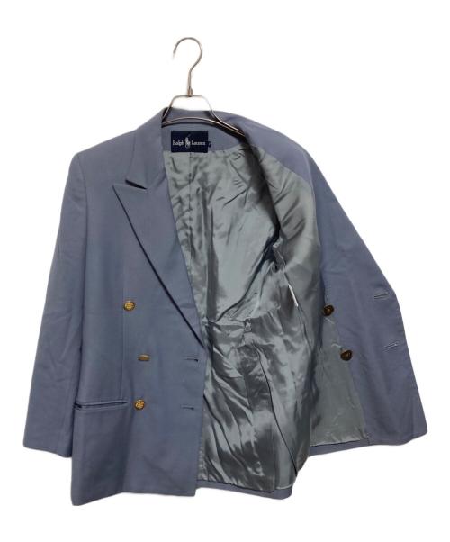 POLO RALPH LAUREN（ポロ・ラルフローレン）POLO RALPH LAUREN (ポロ・ラルフローレン) 金釦ダブルブレザー グレー サイズ:7の古着・服飾アイテム