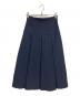 Noble（ノーブル）の古着「フロントパネルタックミディスカート」｜ネイビー