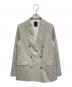 MUNICH（ミューニック）の古着「コットンリネンピンヘッドダブルテーラージャケット」｜グレー