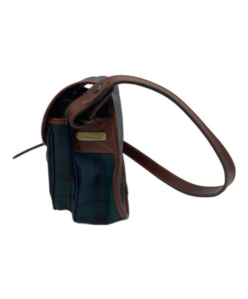 POLO RALPH LAUREN（ポロ・ラルフローレン）POLO RALPH LAUREN (ポロ・ラルフローレン) ブラックウォッチ ショルダーバッグ グリーン×ネイビーの古着・服飾アイテム