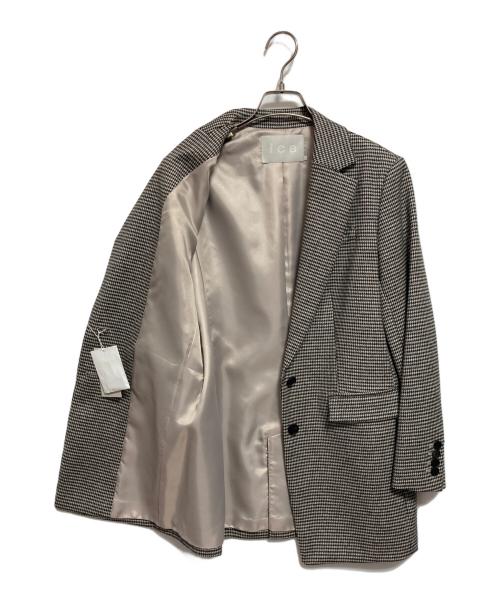 icB（アイシービー）icB (アイシービー) W/Ryチェック テーラードジャケット グレー サイズ:2の古着・服飾アイテム