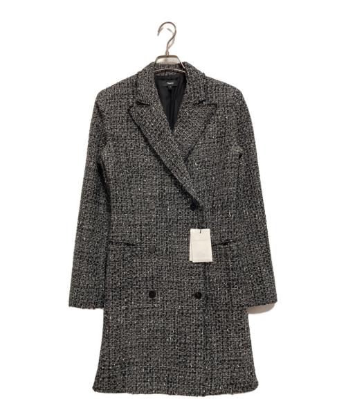 theory（セオリー）theory (セオリー) ツイードコート ブラック サイズ:4の古着・服飾アイテム