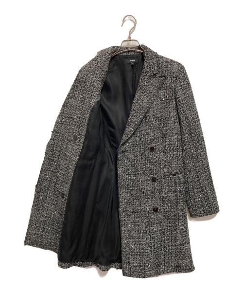 theory（セオリー）theory (セオリー) ツイードコート ブラック サイズ:4の古着・服飾アイテム
