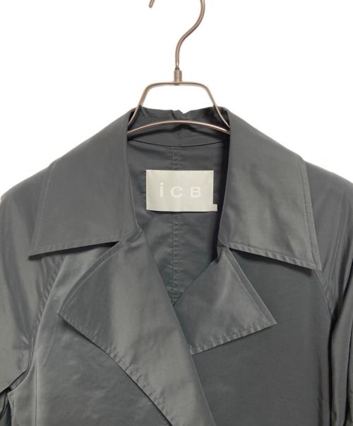 icB（アイシービー）icB (アイシービー) メモリートレンチ コート グレーの古着・服飾アイテム