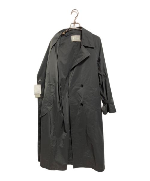 icB（アイシービー）icB (アイシービー) メモリートレンチ コート グレーの古着・服飾アイテム