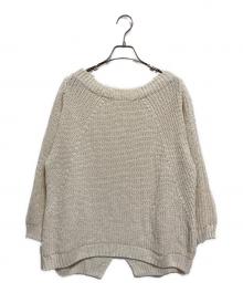 MUSE de Deuxieme Classe（ミューズ ドゥーズィエム クラス）の古着「Lily Linen アゼ プルオーバー」｜アイボリー