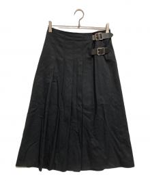 O'NEIL OF DUBLIN（オニールオブダブリン）の古着「ラップスカート」｜ブラック