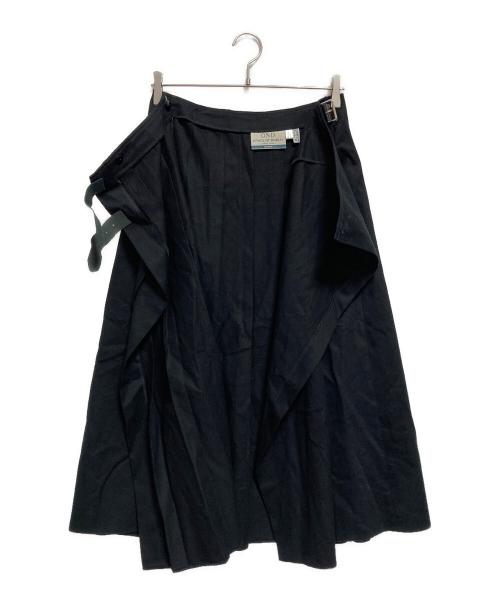 O'NEIL OF DUBLIN（オニールオブダブリン）O'NEIL OF DUBLIN (オニールオブダブリン) ラップスカート ブラック サイズ:SIZE 10の古着・服飾アイテム