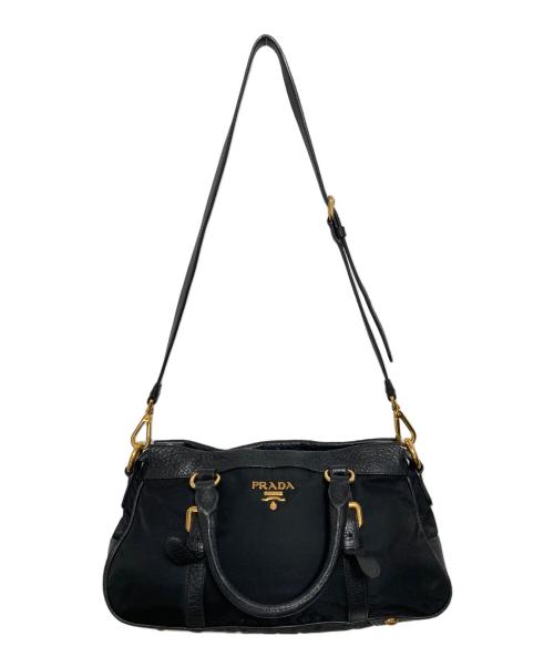 PRADA（プラダ）PRADA (プラダ) 2WAYショルダーバッグ ブラックの古着・服飾アイテム