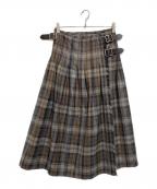 O'NEIL OF DUBLINオニールオブダブリン）の古着「キルトスカート」｜グレー