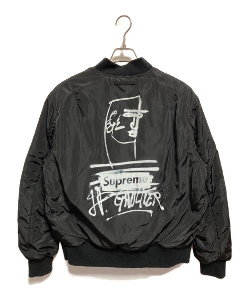 SUPREME（シュプリーム）SUPREME (シュプリーム) Jean Paul GAULTIER (ジャンポールゴルチェ) Reversible Backpack MA-1 ブラック サイズ:Mの古着・服飾アイテム