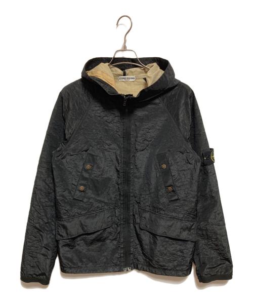 STONE ISLAND（ストーンアイランド）STONE ISLAND (ストーンアイランド) フーデッドジャケット ブラック サイズ:Lの古着・服飾アイテム