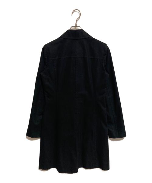 BURBERRY BLUE LABEL（バーバリーロンドンブルーレーベル）BURBERRY BLUE LABEL (バーバリーロンドンブルーレーベル) ステンカラーコート ブラック サイズ:38の古着・服飾アイテム