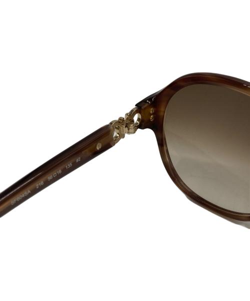 Salvatore Ferragamo（サルヴァトーレ フェラガモ）Salvatore Ferragamo (サルヴァトーレ フェラガモ) サングラス ブラウン サイズ:56□16 135の古着・服飾アイテム