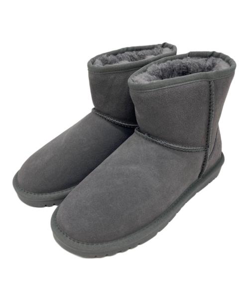 PAPAS（パパス）PAPAS (パパス) ムートンブーツ グレー サイズ:42の古着・服飾アイテム