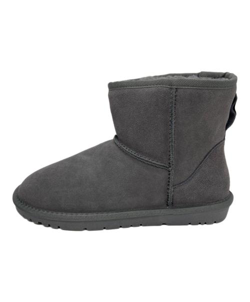 PAPAS（パパス）PAPAS (パパス) ムートンブーツ グレー サイズ:42の古着・服飾アイテム