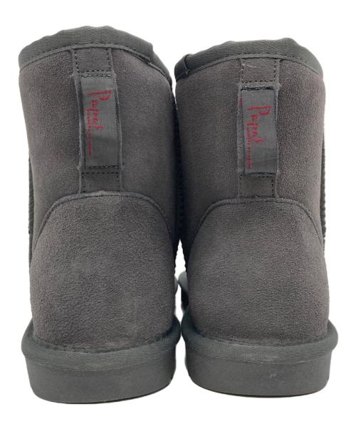 PAPAS（パパス）PAPAS (パパス) ムートンブーツ グレー サイズ:42の古着・服飾アイテム