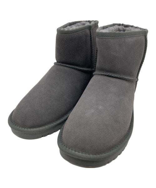 PAPAS（パパス）PAPAS (パパス) ムートンブーツ グレー サイズ:43の古着・服飾アイテム