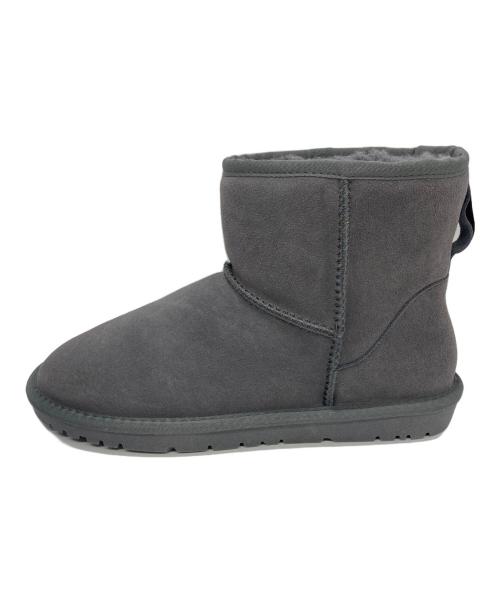 PAPAS（パパス）PAPAS (パパス) ムートンブーツ グレー サイズ:42の古着・服飾アイテム