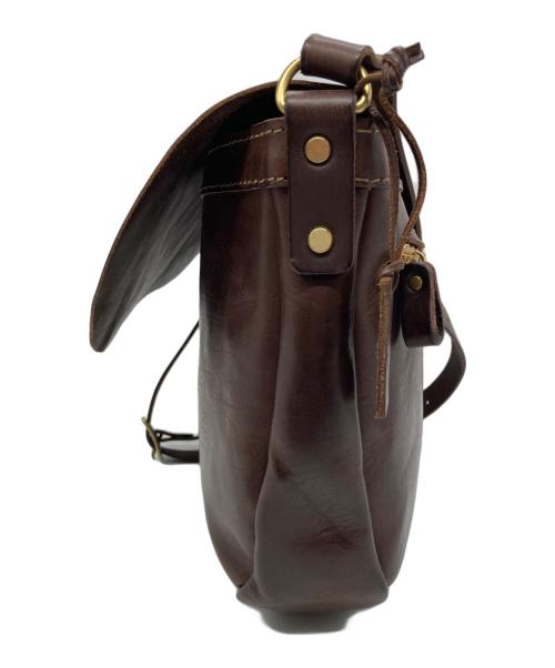organ（オルガン）organ (オルガン) レザーショルダーバッグ ブラウンの古着・服飾アイテム